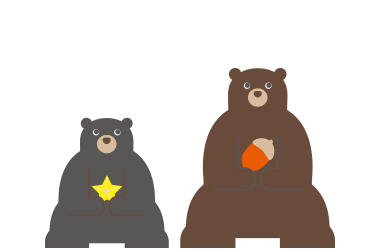 くま達のイラスト